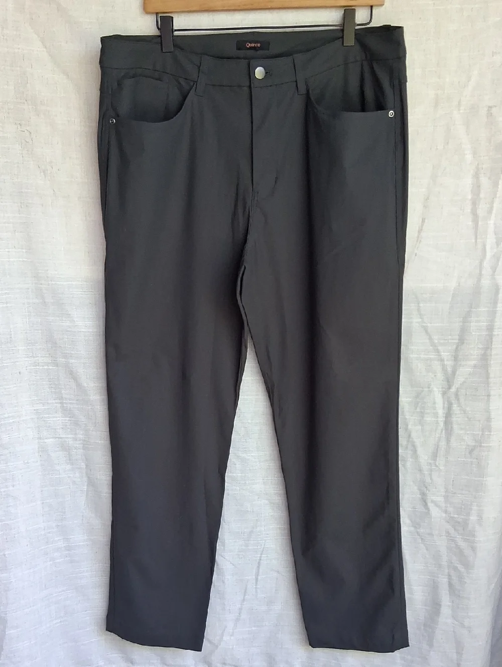Quince 5 Pocket Tech Pant Slim Fit Steel 36×30